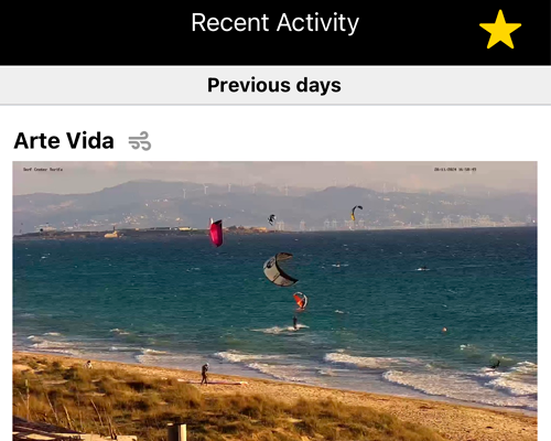 Activity alerts at your spots